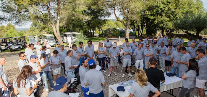 équipe du challenge de golf organisé par l'agence événementielle Soleïance