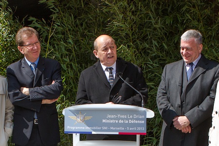 Jean-Yves Le Drian présent à une inauguration organisée par l'agence événementielle Soleïance